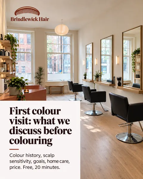 Brindlewick Hair, independent hair salon in Manchester: First colour visit: what we discuss before colouring