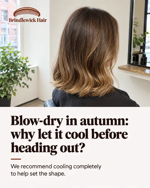 Brindlewick Hair, independent hair salon in Manchester: Blow-dry in autumn: why let it cool before heading out?