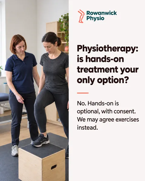 Rowanwick Physio, physiotherapy clinic in Edinburgh: Physiotherapy: is hands-on treatment your only option?
