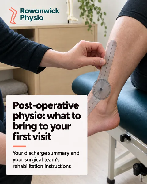 Rowanwick Physio, physiotherapy clinic in Edinburgh: Post-operative physio: what to bring to your first visit